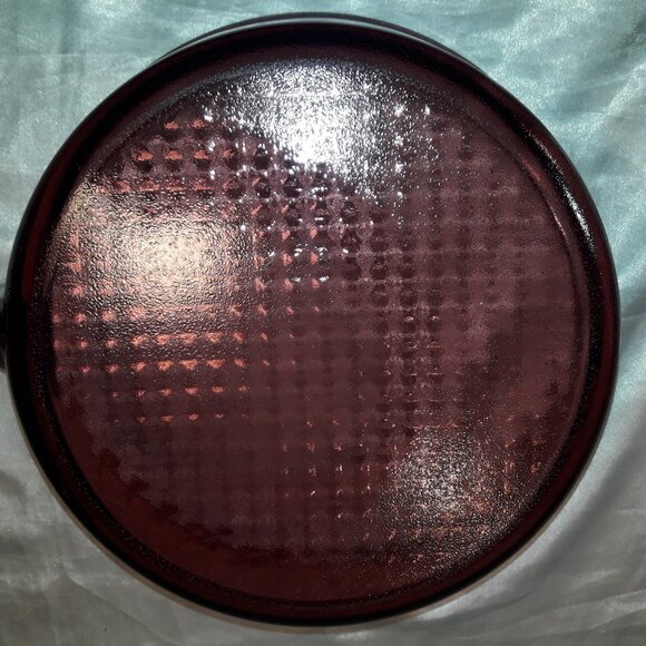 Vintage 90s Cranberry Visions Pyrex Corning Purple 10" All-Glass Skillet Frypan - Picture 5 of 7